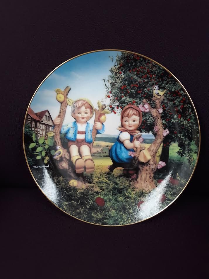 Plate - Apple Tree Boy and Girl