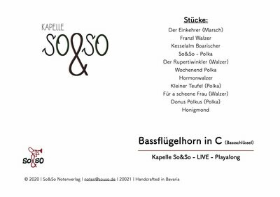 Playalong Ausg. 1 - Bassflügelhorn in C (Bassschl.) MP3/PDF