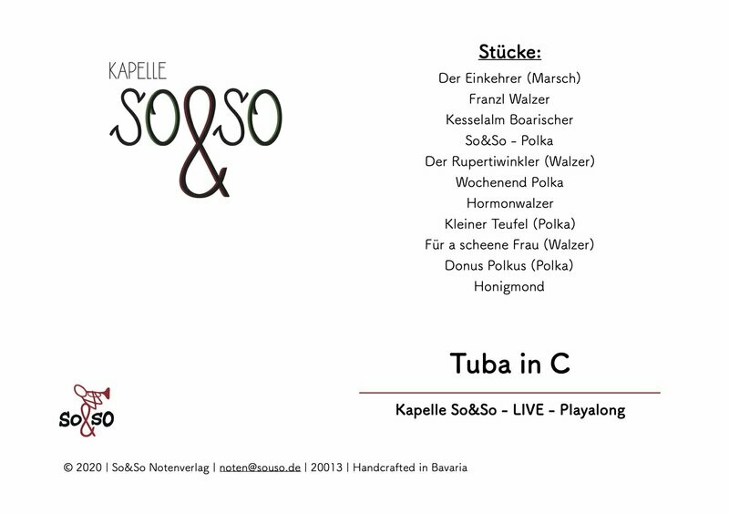 Playalong Ausg. 1 - Tuba in C   MP3/PDF