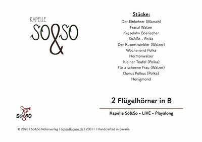Playalong Ausg. 1 - 2 Flügelhörner MP3/PDF
