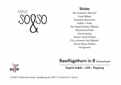 Playalong Ausg. 1 - Bassflügelhorn  in B (Violinschl.) MP3/PDF