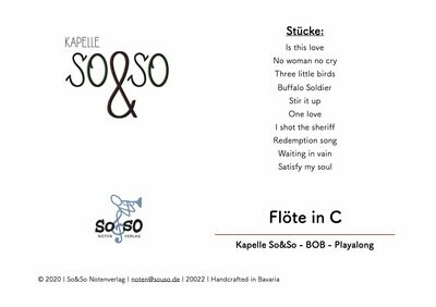 Playalong BOB - Flöte in C MP3/PDF