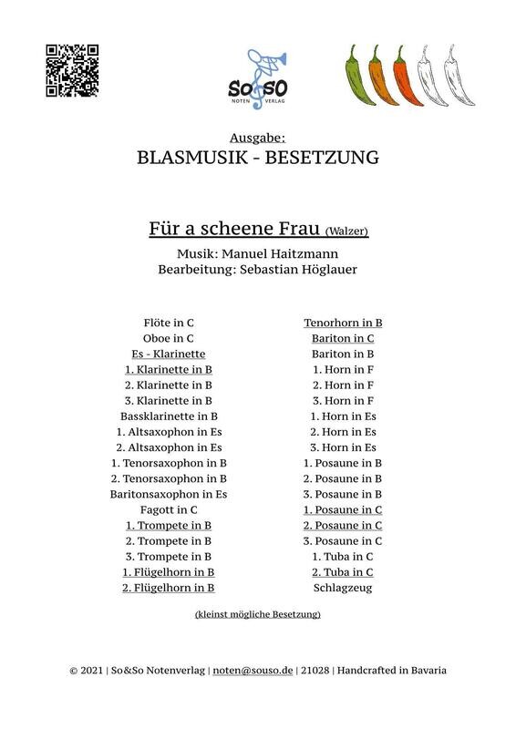 Für a scheene Frau (Walzer)