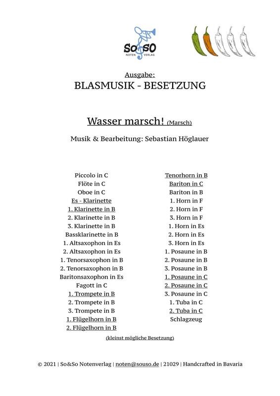 Wasser marsch! (Marsch)