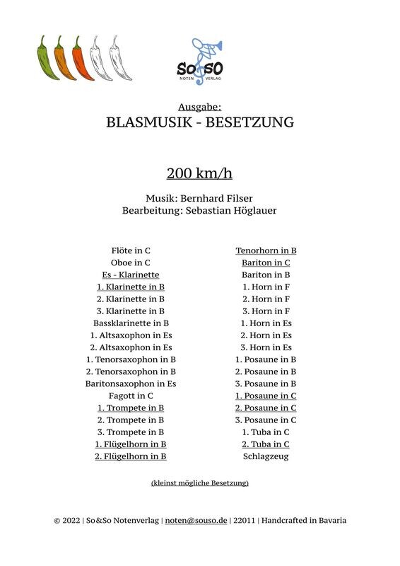 200 km/h (flotte Polka)