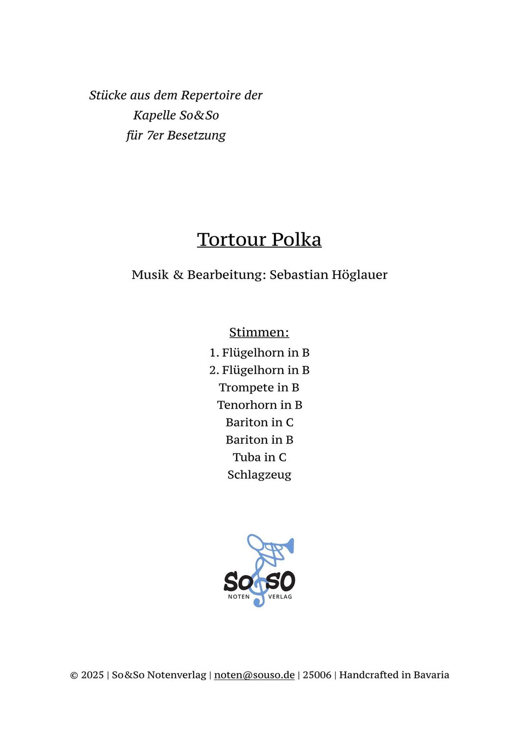 Tortour Polka - 7er Besetzung