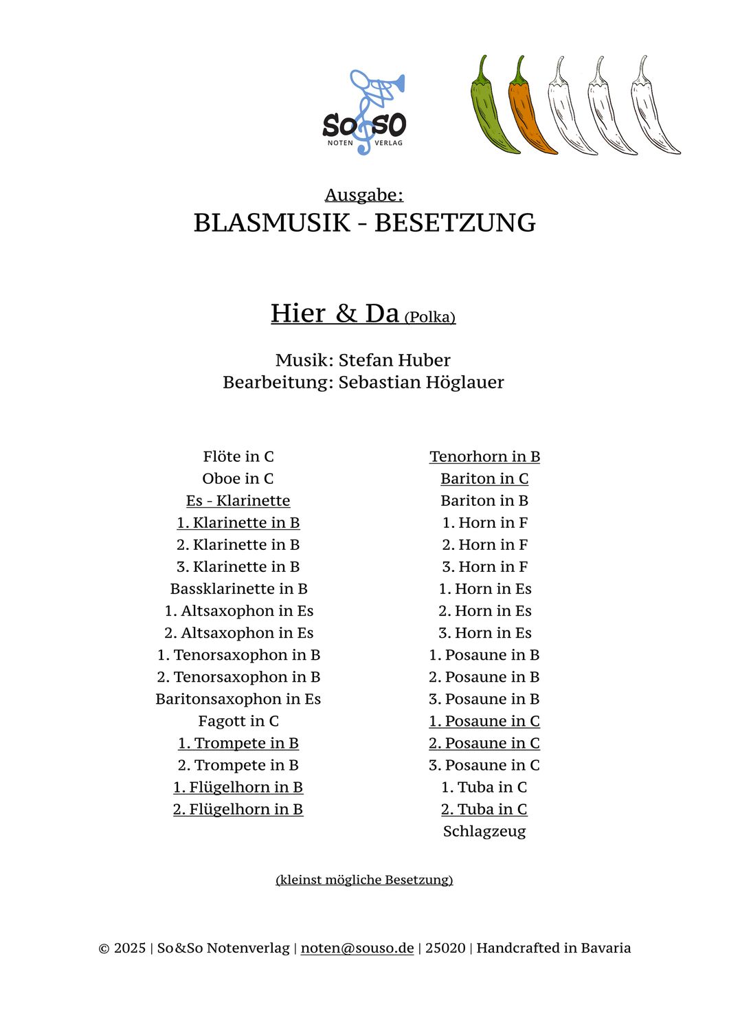 Hier & Da (Polka) - Blasmusik Hier & Da (Polka) - Blasmusik