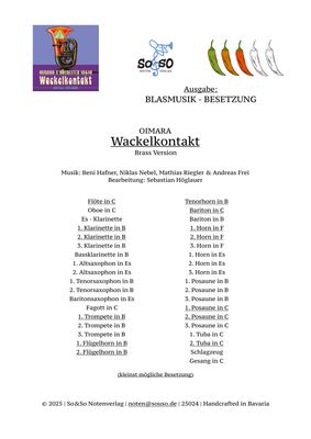 Wackelkontakt - OIMARA - Brass Version, Blasmusik Wackelkontakt - OIMARA - Brass Version, Blasmusik