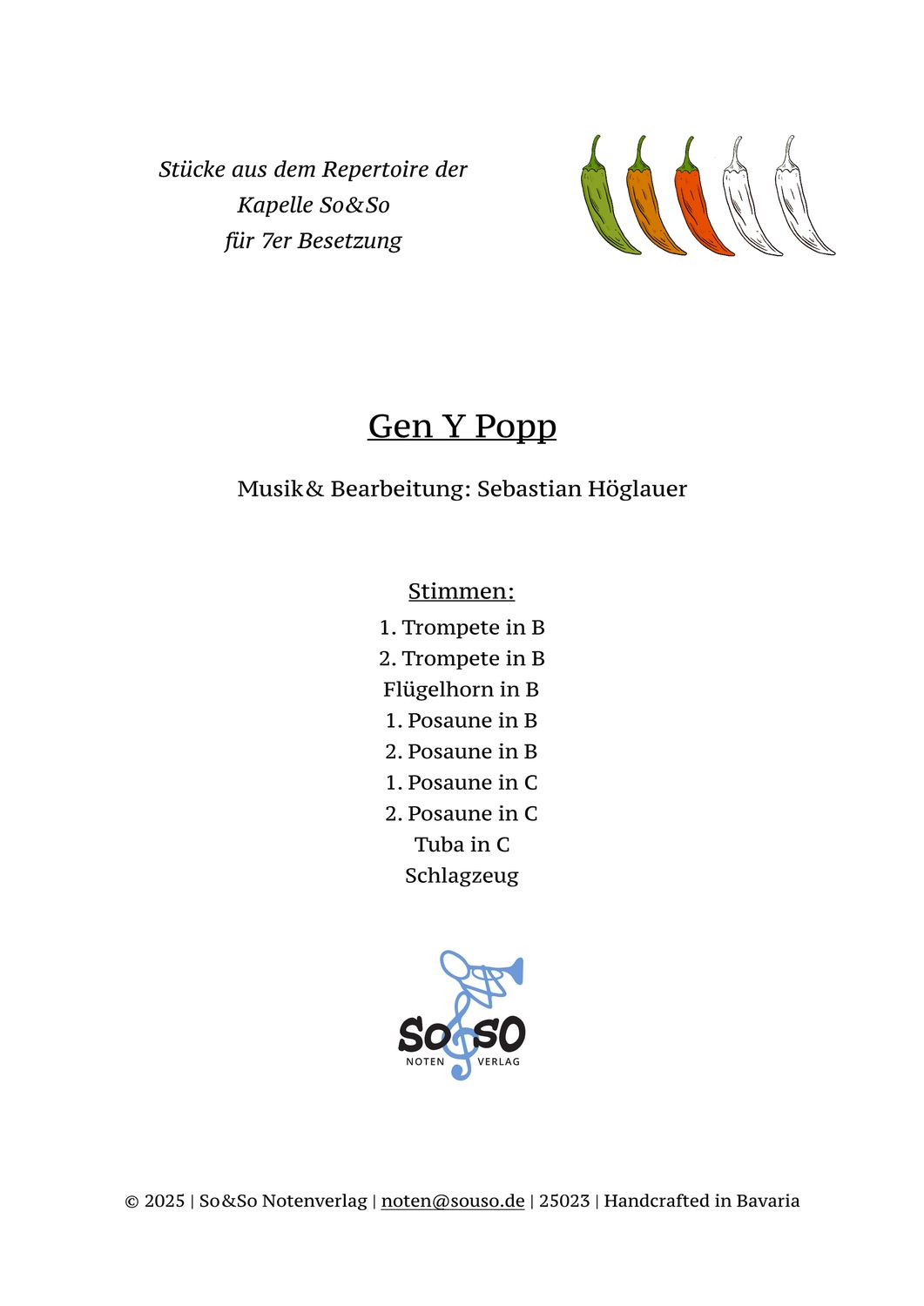 Gen Y Popp - 7er Besetzung