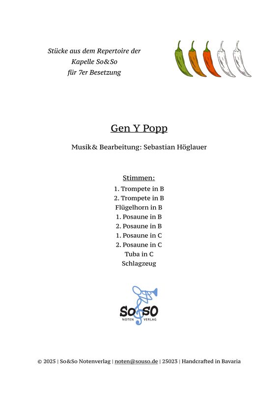 Gen Y Popp - 7er Besetzung Gen Y Popp - 7er Besetzung