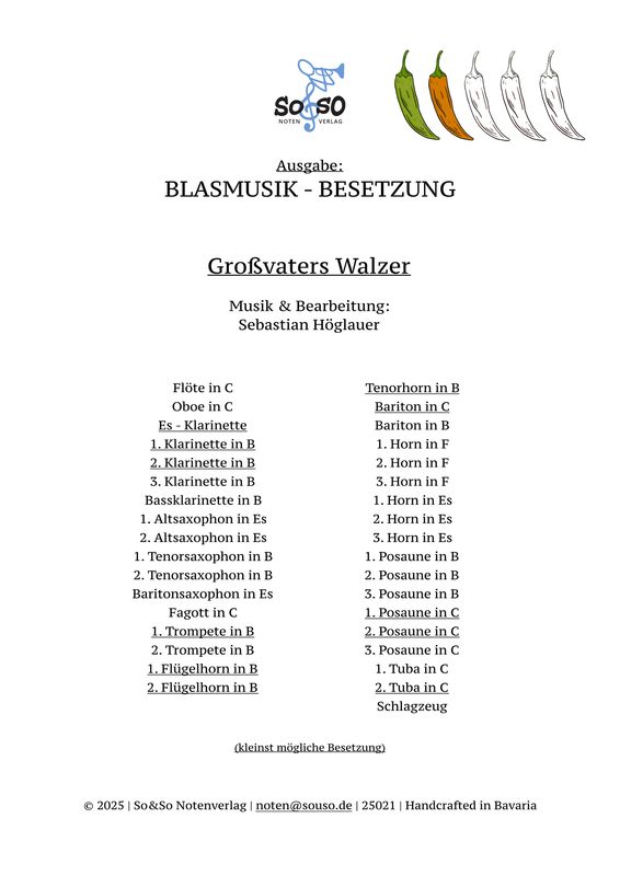 Großvaters Walzer - Blasmusik Großvaters Walzer - Blasmusik