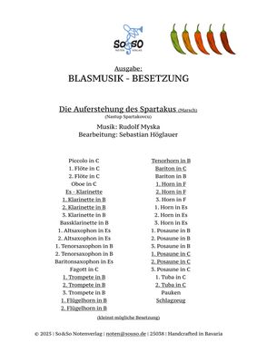 Die Auferstehung des Spartakus (Marsch) - Blasmusik