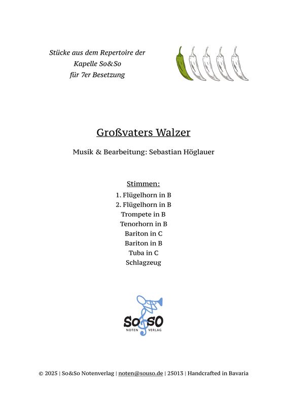 Großvaters Walzer - 7er Besetzung Großvaters Walzer - 7er Besetzung