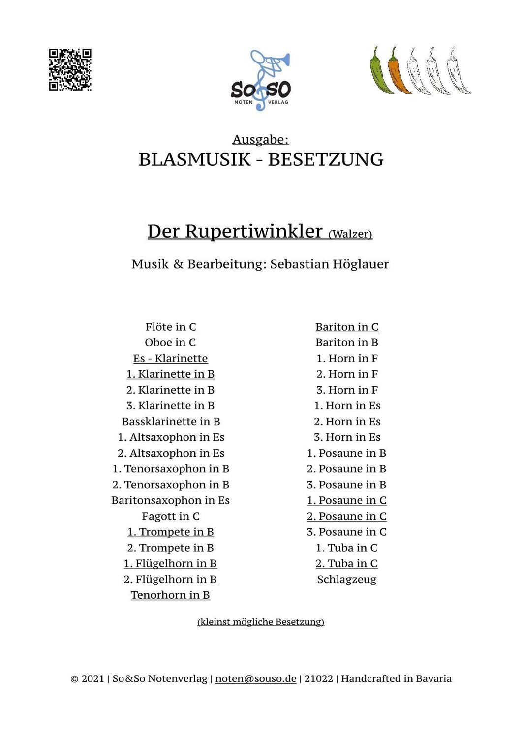 Der Rupertiwinkler (Walzer) - Blasmusik Der Rupertiwinkler (Walzer) - Blasmusik