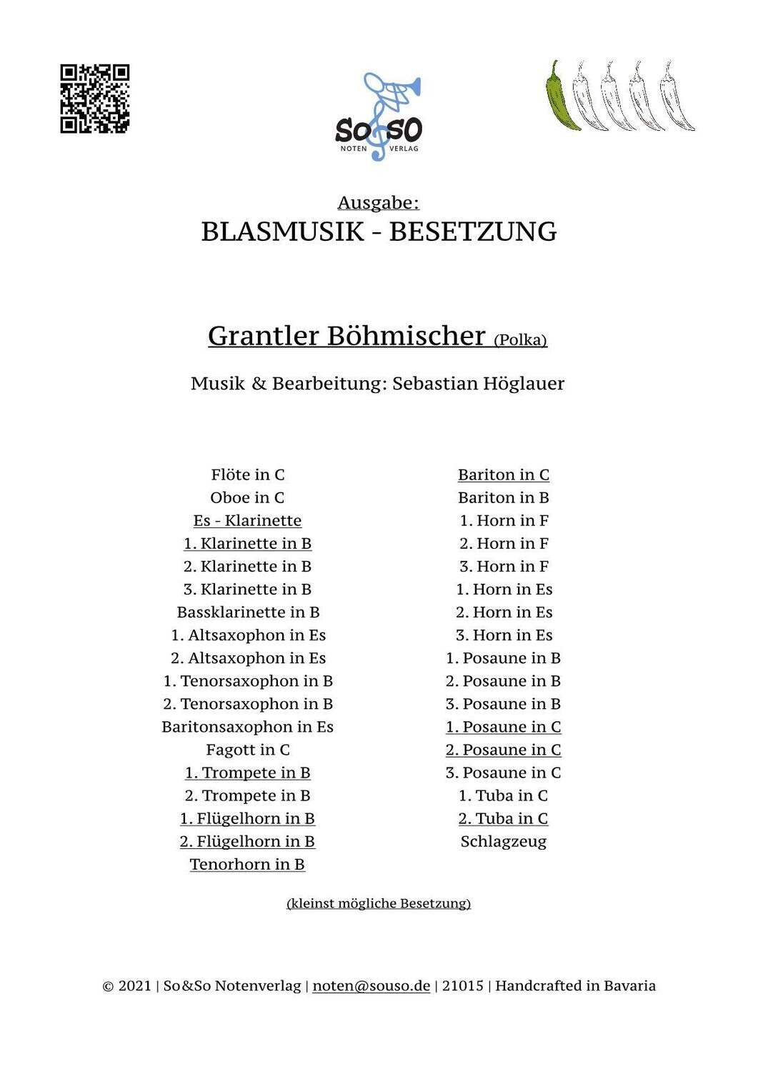 Grantler Böhmischer (Polka) - Blasmusik Grantler Böhmischer (Polka) - Blasmusik