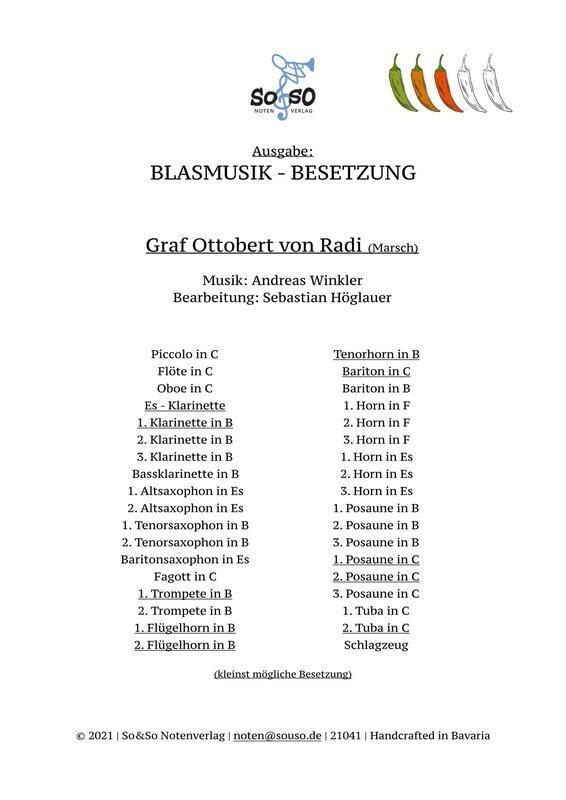 Graf Ottobert von Radi (Marsch) - Blasmusik Graf Ottobert von Radi (Marsch) - Blasmusik