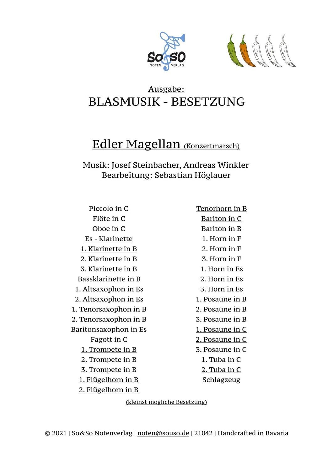 Edler Magellan (Konzertmarsch) - Blasmusik Edler Magellan (Konzertmarsch) - Blasmusik