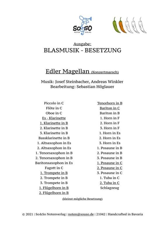 Edler Magellan (Konzertmarsch) - Blasmusik Edler Magellan (Konzertmarsch) - Blasmusik