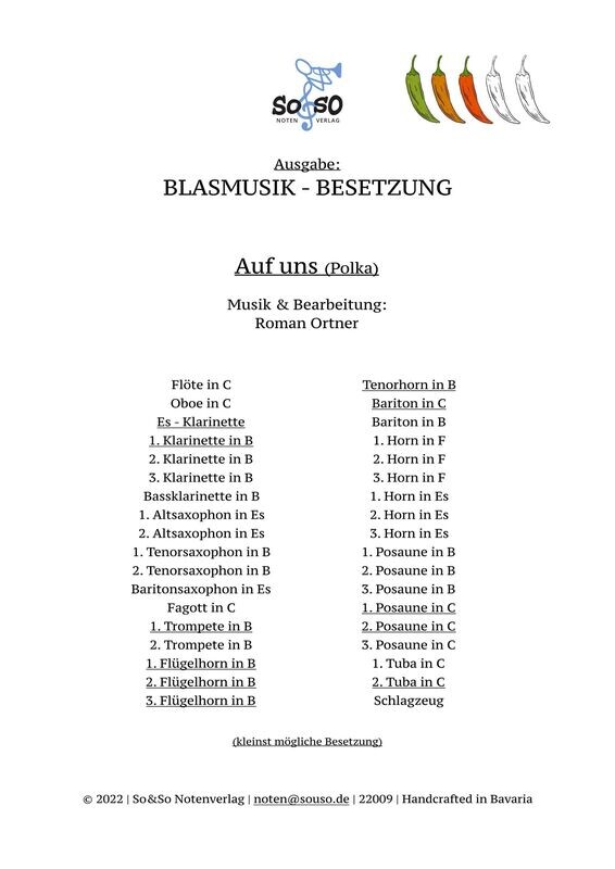 Auf uns (Polka) - Blasmusik Auf uns (Polka) - Blasmusik