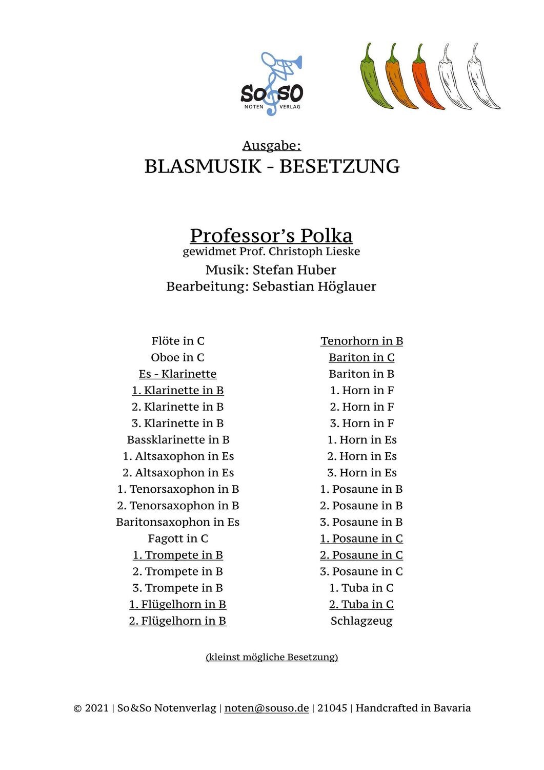 Professor's Polka - Blasmusik Professor's Polka - Blasmusik