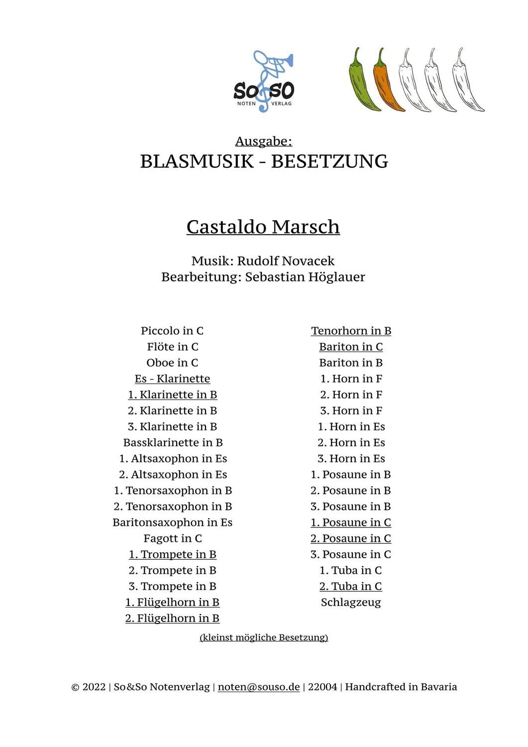 Castaldo Marsch - Blasmusik Castaldo Marsch - Blasmusik