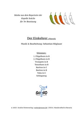 Der Einkehrer (Marsch) - 7er Besetzung Der Einkehrer (Marsch) - 7er Besetzung