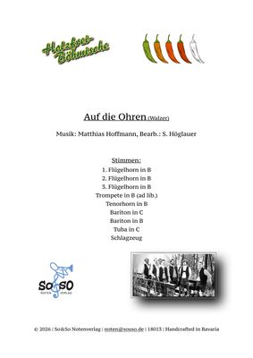 Auf die Ohren (Walzer) - 7er Besetzung Auf die Ohren (Walzer) - 7er Besetzung