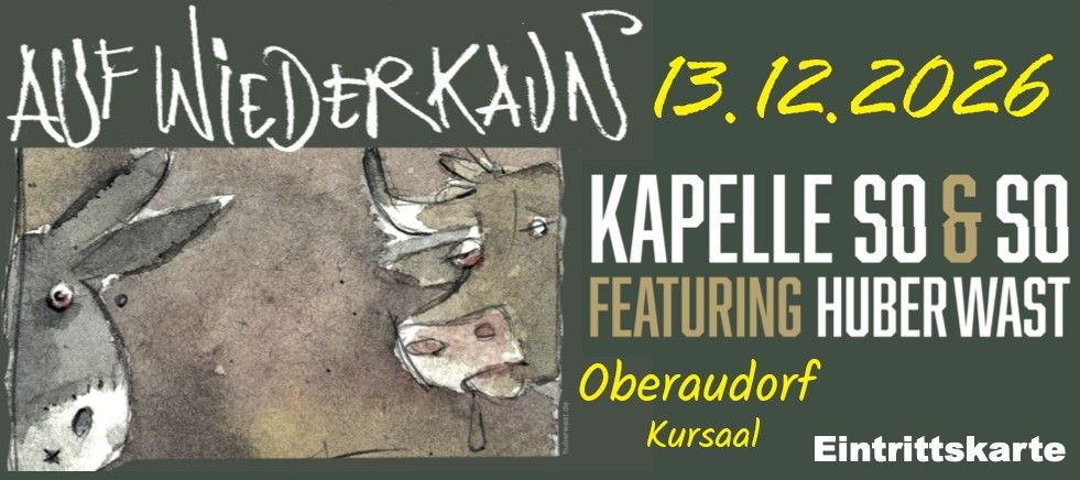 13.12.26 13.12.26 "Auf Wiederkaun" im Kursaal Oberaudorf