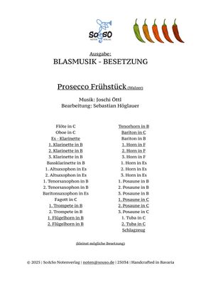 Prosecco Frühstück (Walzer) - Blasmusik Prosecco Frühstück (Walzer) - Blasmusik