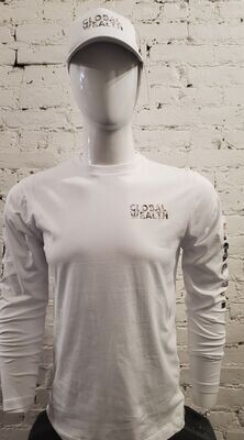 Global Currency Long Sleeve White T