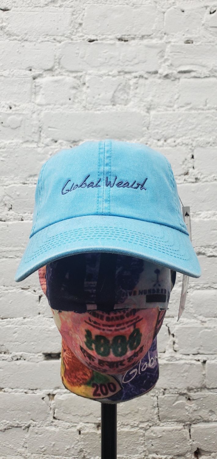 Global Wealth big signature vintage dad cap