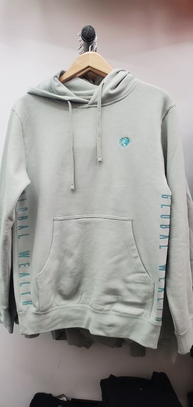 Global Wealth alien for 8.5 oz hoodie Sage
