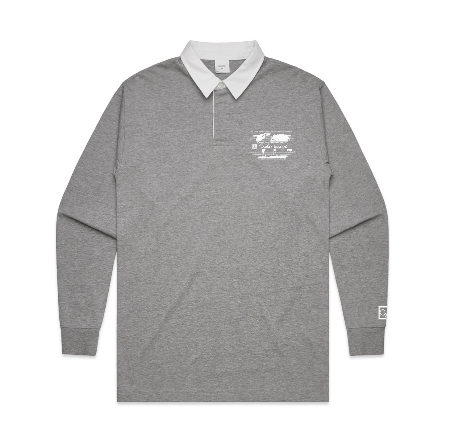 Global Wealth 7.6 oz Grey Rugby