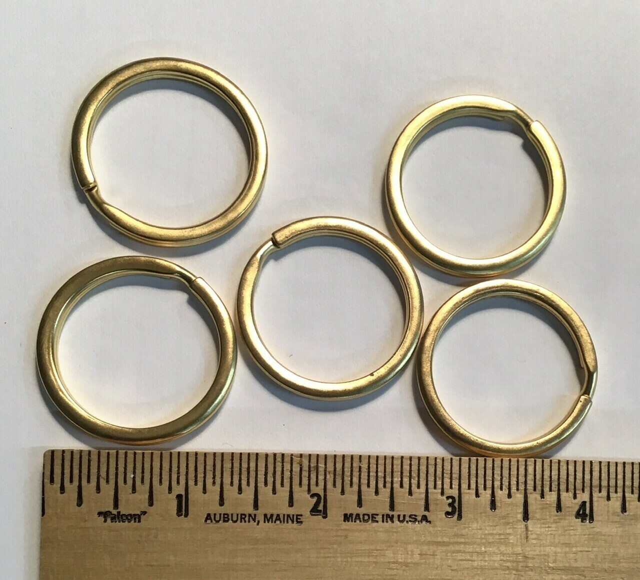 Gold Tone Split Key Rings (5 rings per order)