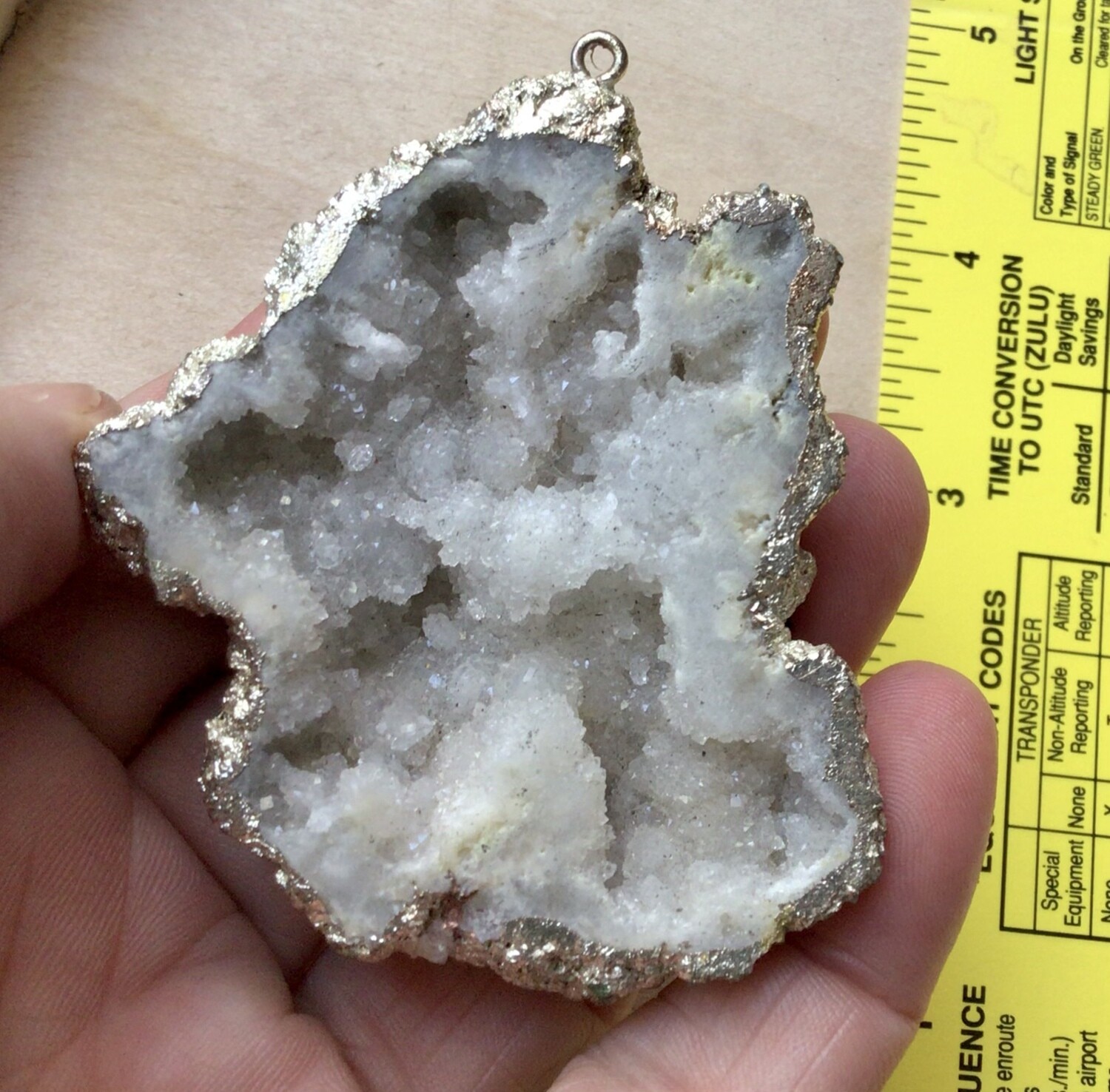 Pendant: Clear Crystal Geode