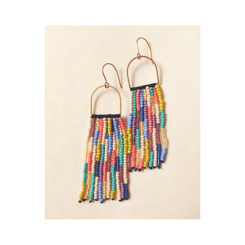 Aretes "KLIMT" mostacilla