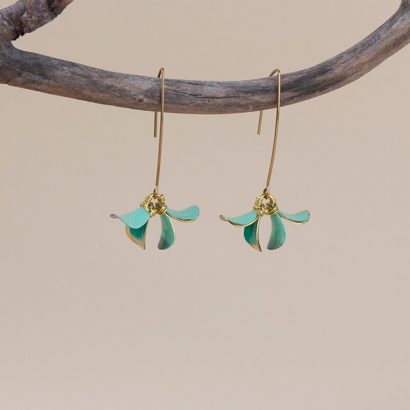 Aretes &quot;TUMBERGIA JADE&quot;