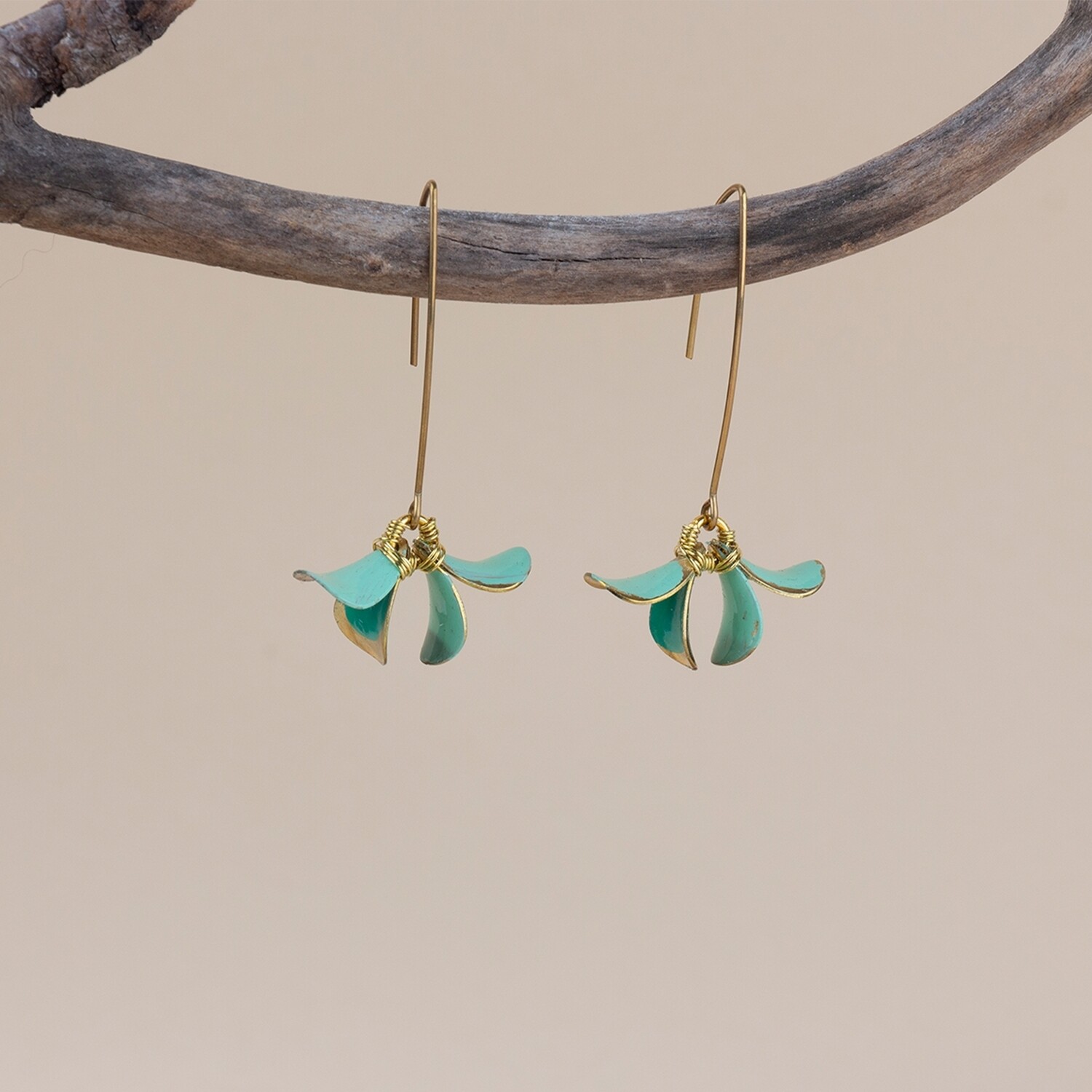 Aretes &quot;TUMBERGIA JADE&quot;