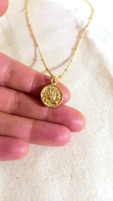 Collar &quot;FLOR DE LOTO&quot; corto