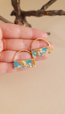 Aretes &quot;ECLIPSE&quot; semicírculo