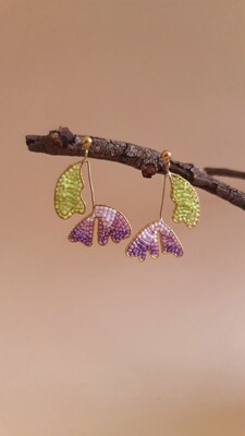 Aretes &quot;FLOR DE JACARANDA&quot;