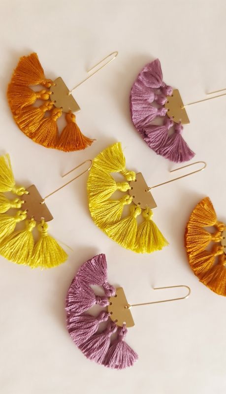 Aretes &quot;TUL&quot; largos
