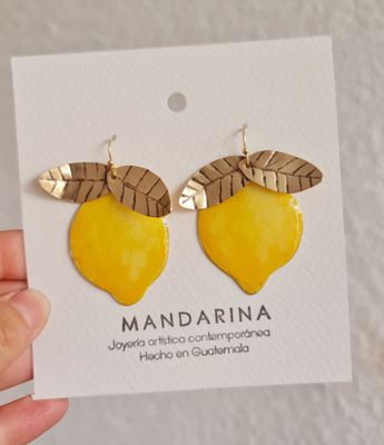 Aretes &quot;LIMAS&quot; Latón