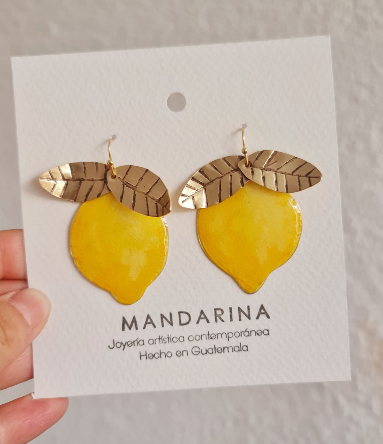 Aretes &quot;LIMAS&quot; Latón