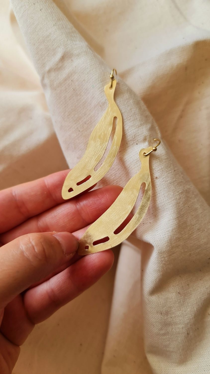 Aretes &quot;BANANAS&quot; grande
