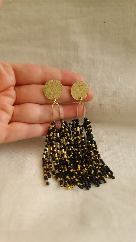 Aretes "CHISPA CÓSMICA" Largo