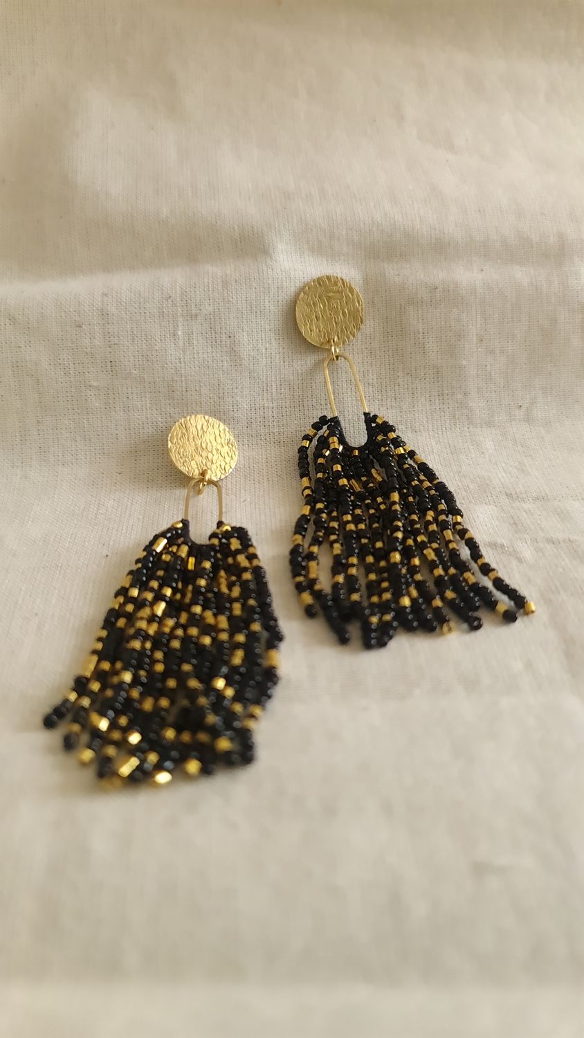 Aretes &quot;CHISPA CÓSMICA&quot; Largo