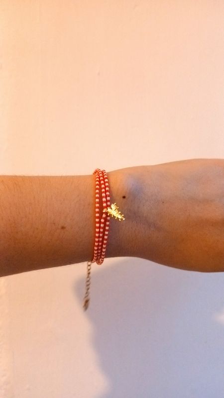 Collar o pulsera "CORAZÓN DE MELÓN "