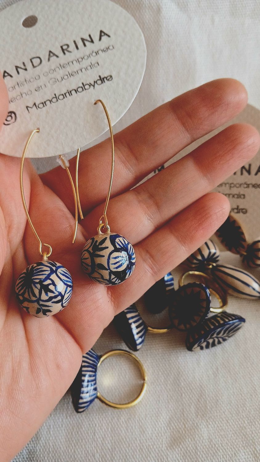 Aretes "TALAVERA" largos