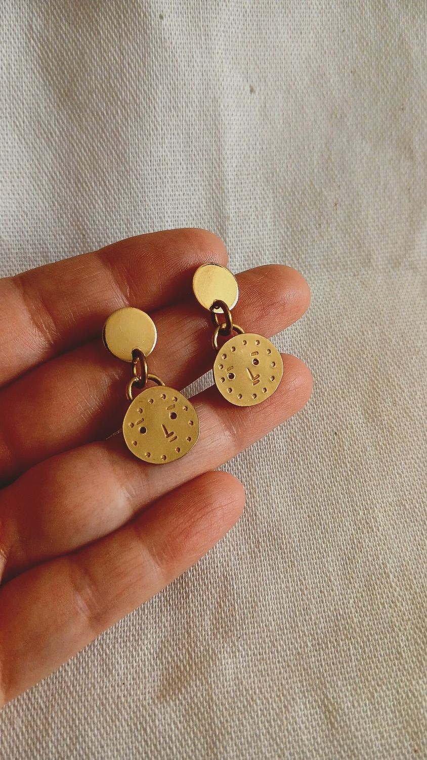 Aretes "CARITA DE LUNA"